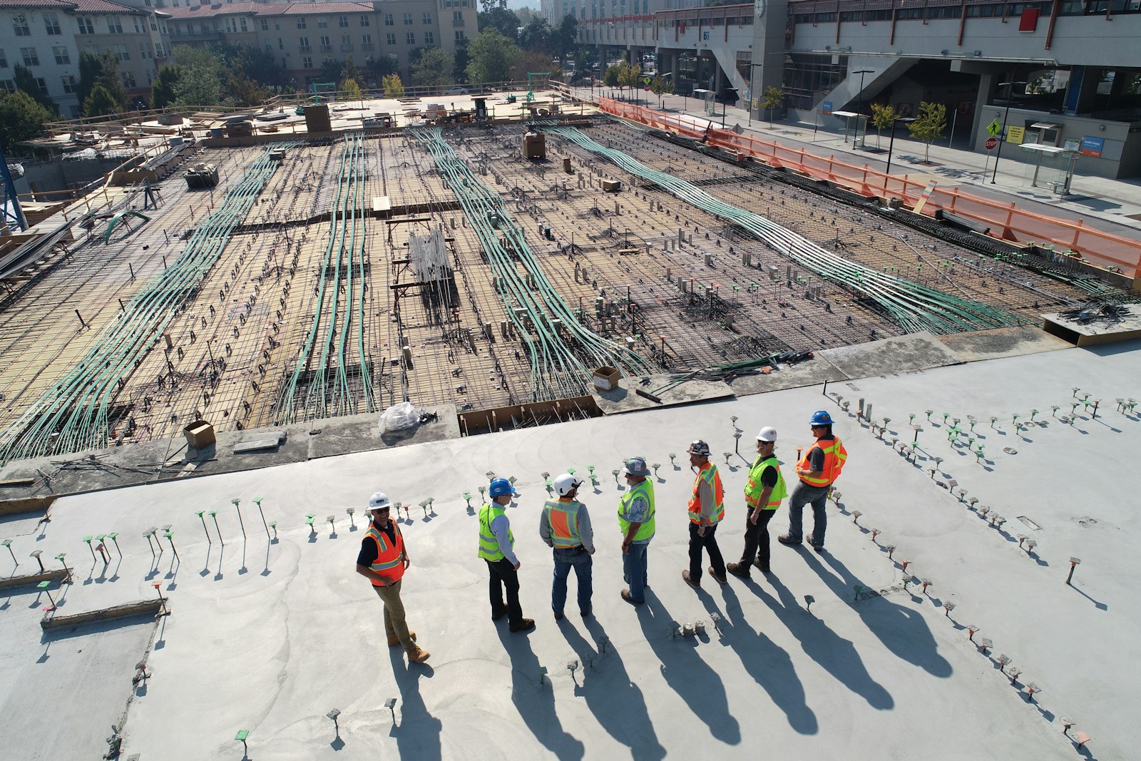 Construction site representing project oversight