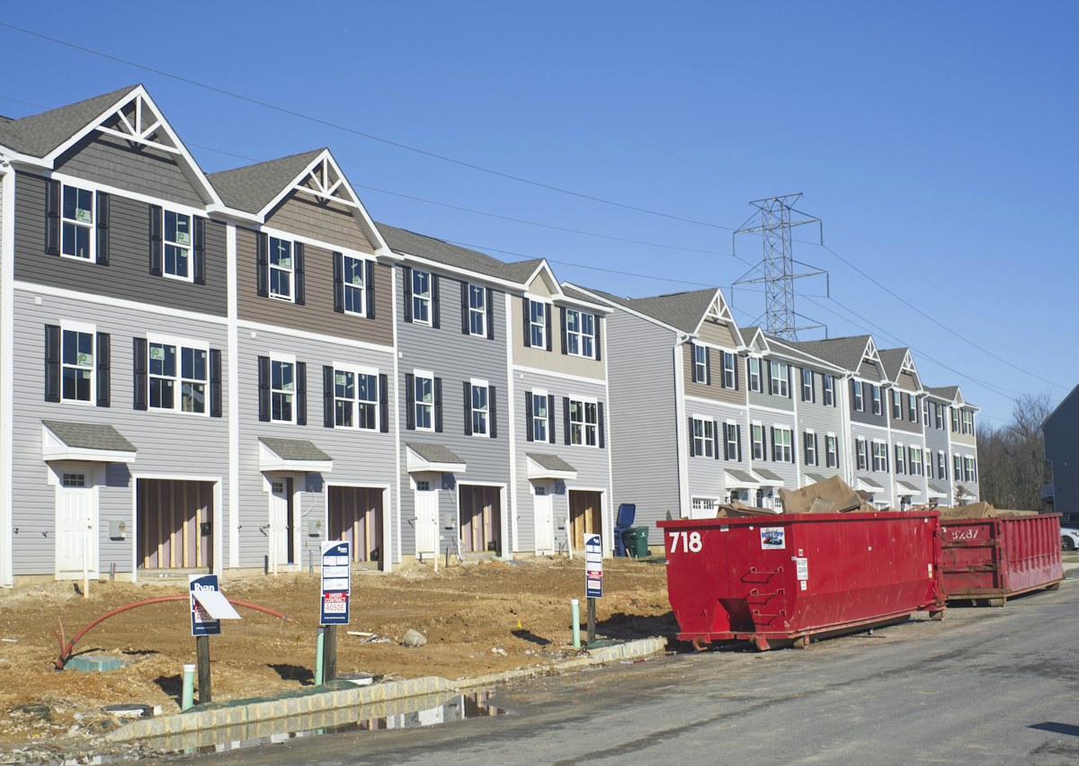 Residential construction project in progress